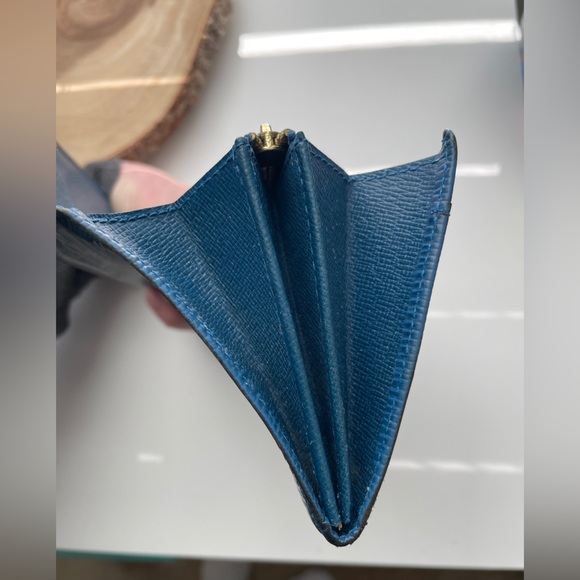 Louis Vuitton Blue Epi Leather Long Wallet - Picture 13 of 14